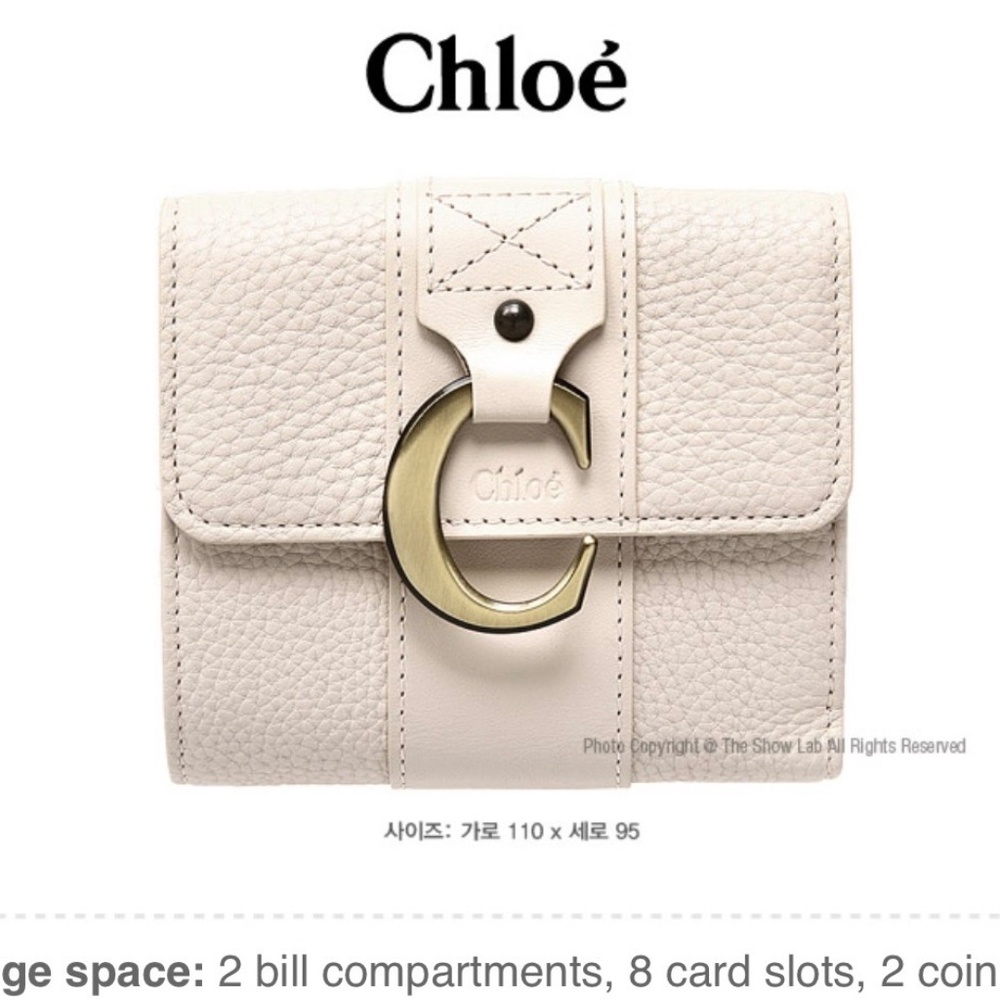 Chloé  Trifold leather Compact Wallat